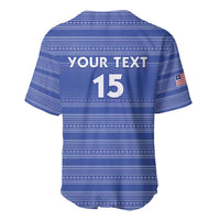 Custom Liberia Football Baseball Jersey Women Blue Jersey - Wonder Print Shop