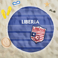 Liberia Football Beach Blanket Women Blue Jersey - Wonder Print Shop