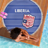 Liberia Football Beach Blanket Women Blue Jersey - Wonder Print Shop