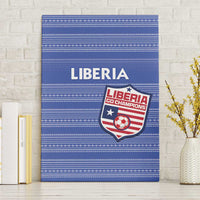 Liberia Football Canvas Wall Art Women Blue Jersey - Wonder Print Shop