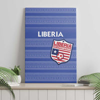 Liberia Football Canvas Wall Art Women Blue Jersey - Wonder Print Shop