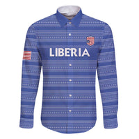 Custom Liberia Football Family Matching Puletasi and Hawaiian Shirt Women Blue Jersey - Wonder Print Shop