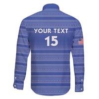 Custom Liberia Football Family Matching Short Sleeve Bodycon Dress and Hawaiian Shirt Women Blue Jersey - Wonder Print Shop