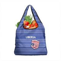 Liberia Football Grocery Bag Women Blue Jersey - Wonder Print Shop