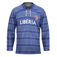 Custom Liberia Football Hockey Jersey Women Blue Jersey - Wonder Print Shop
