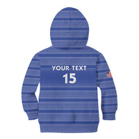 Custom Liberia Football Kid Hoodie Women Blue Jersey - Wonder Print Shop