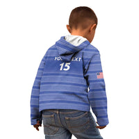 Custom Liberia Football Kid Hoodie Women Blue Jersey - Wonder Print Shop
