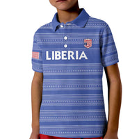 Custom Liberia Football Kid Polo Shirt Women Blue Jersey - Wonder Print Shop