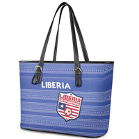 Liberia Football Leather Tote Bag Women Blue Jersey - Wonder Print Shop