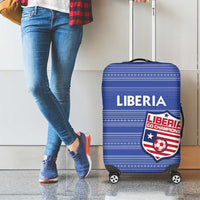 Liberia Football Luggage Cover Women Blue Jersey - Wonder Print Shop