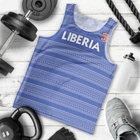Custom Liberia Football Men Tank Top Women Blue Jersey - Wonder Print Shop