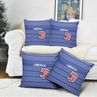 Liberia Football Pillow Cover Women Blue Jersey - Wonder Print Shop