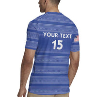 Custom Liberia Football Rugby Jersey Women Blue Jersey - Wonder Print Shop