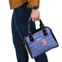 Liberia Football Shoulder Handbag Women Blue Jersey - Wonder Print Shop