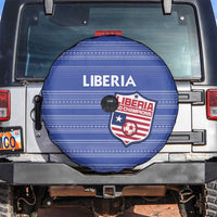 Liberia Football Spare Tire Cover Women Blue Jersey - Wonder Print Shop