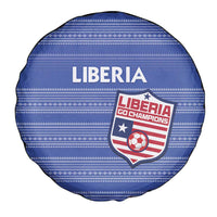 Liberia Football Spare Tire Cover Women Blue Jersey - Wonder Print Shop