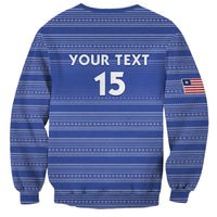 Custom Liberia Football Sweatshirt Women Blue Jersey - Wonder Print Shop