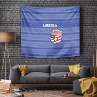 Liberia Football Tapestry Women Blue Jersey - Wonder Print Shop