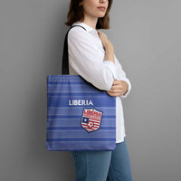 Liberia Football Tote Bag Women Blue Jersey - Wonder Print Shop