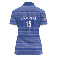 Custom Liberia Football Women Polo Shirt Women Blue Jersey - Wonder Print Shop