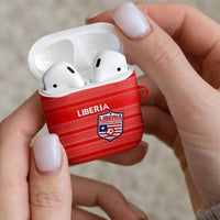 Liberia Football AirPods Case Women Red Jersey - Wonder Print Shop