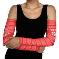 Custom Liberia Football Arm Sleeves Women Red Jersey - Wonder Print Shop