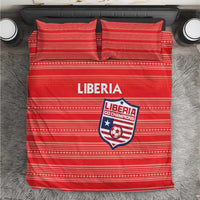 Liberia Football Bedding Set Women Red Jersey - Wonder Print Shop