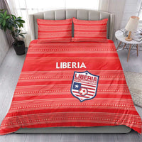 Liberia Football Bedding Set Women Red Jersey - Wonder Print Shop