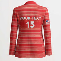 Custom Liberia Football Blazer Women Red Jersey - Wonder Print Shop