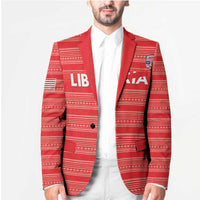 Custom Liberia Football Blazer Women Red Jersey - Wonder Print Shop