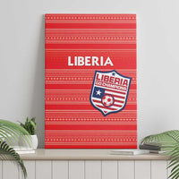 Liberia Football Canvas Wall Art Women Red Jersey - Wonder Print Shop