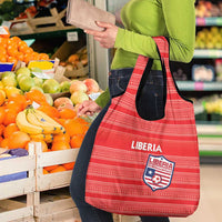Liberia Football Grocery Bag Women Red Jersey - Wonder Print Shop