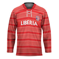 Custom Liberia Football Hockey Jersey Women Red Jersey - Wonder Print Shop