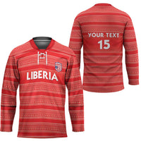 Custom Liberia Football Hockey Jersey Women Red Jersey - Wonder Print Shop