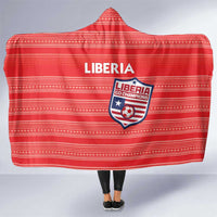 Liberia Football Hooded Blanket Women Red Jersey - Wonder Print Shop