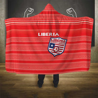 Liberia Football Hooded Blanket Women Red Jersey - Wonder Print Shop