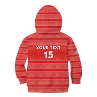 Custom Liberia Football Kid Hoodie Women Red Jersey - Wonder Print Shop