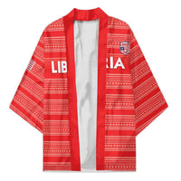 Custom Liberia Football Kimono Women Red Jersey - Wonder Print Shop