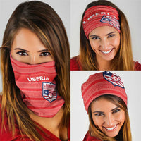 Liberia Football Neck Gaiter Women Red Jersey - Wonder Print Shop
