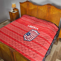 Liberia Football Quilt Women Red Jersey - Wonder Print Shop