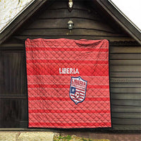 Liberia Football Quilt Women Red Jersey - Wonder Print Shop