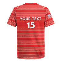 Custom Liberia Football Rugby Jersey Women Red Jersey - Wonder Print Shop