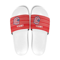 Liberia Football Slide Sandals Women Red Jersey - Wonder Print Shop