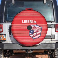 Liberia Football Spare Tire Cover Women Red Jersey - Wonder Print Shop