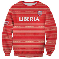Custom Liberia Football Sweatshirt Women Red Jersey - Wonder Print Shop
