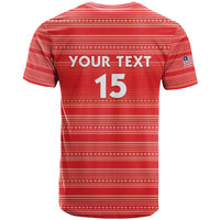 Custom Liberia Football T Shirt Women Red Jersey - Wonder Print Shop