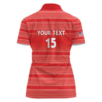 Custom Liberia Football Women Polo Shirt Women Red Jersey - Wonder Print Shop