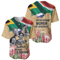 South African Women Mobilisation Baseball Jersey Wathint Abafazi Wathint Imbokodo - Wonder Print Shop