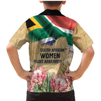 South African Women Mobilisation Family Matching Mermaid Dress and Hawaiian Shirt Wathint Abafazi Wathint Imbokodo - Wonder Print Shop