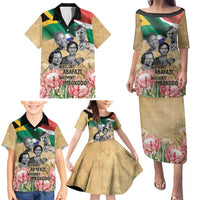 South African Women Mobilisation Family Matching Puletasi and Hawaiian Shirt Wathint Abafazi Wathint Imbokodo - Wonder Print Shop